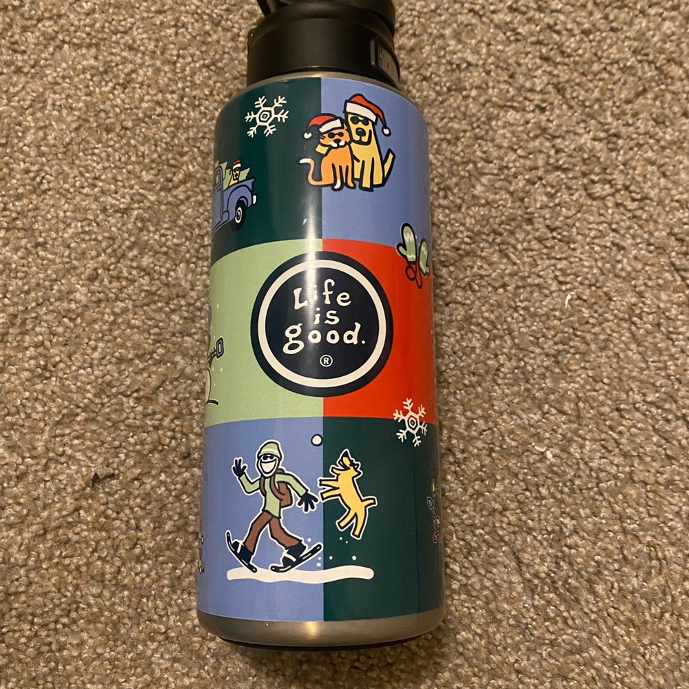 Life is Good water bottle